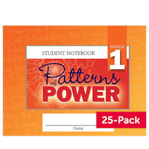 Patterns of Power © 2019 Grade 1 Student Notebook (25-Pack)