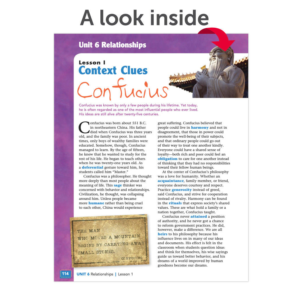 Word Wisdom © 2017 Grade 6 Student Edition – Zaner-Bloser Shop