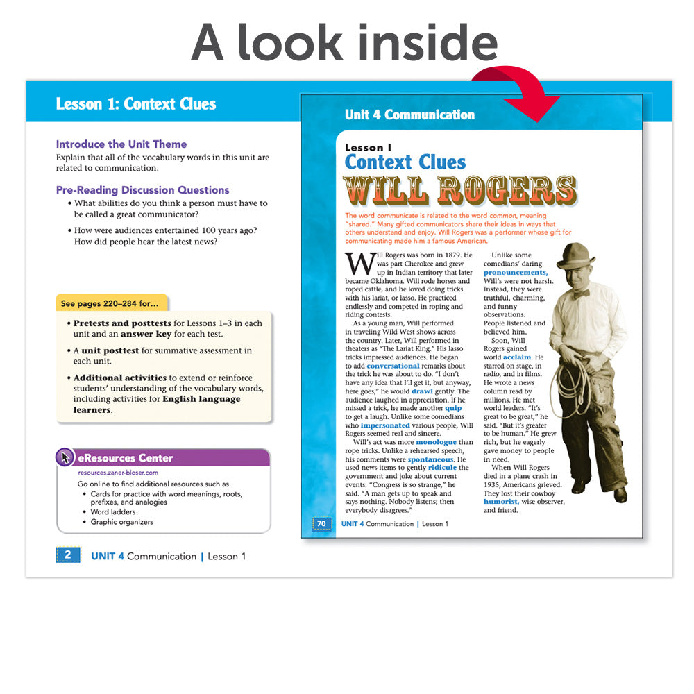 Word Wisdom © 2017 Grade 5 Teacher's Guide – Zaner-Bloser Shop