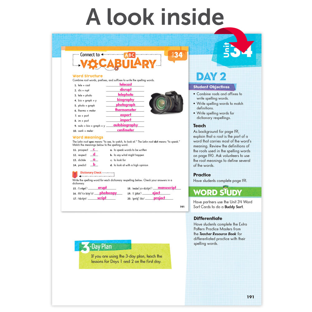 Spelling Connections: A Word Study Approach © 2022 Grade 5 Teacher