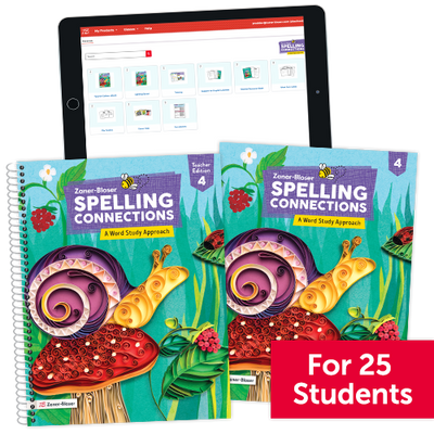 Spelling Connections: A Word Study Approach © 2022 Grade 4 Classroom Package Large