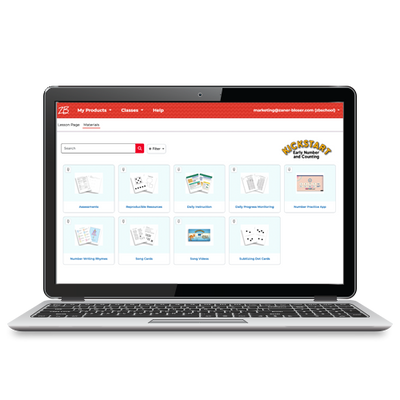 Kickstart: Early Number and Counting © 2022 Grade K Skills MyZBPortal.com Individual License