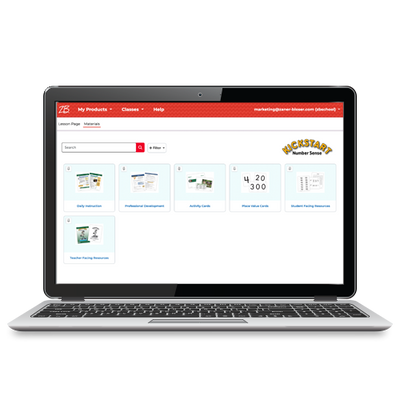 Kickstart: Number Sense © 2021 Grades K–3 Skills Stage D MyZBPortal.com Individual License