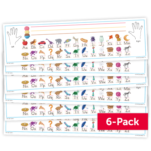 @kidzeページ The Superkids Reading Program © 2026 Desktop Name Strips 6-Pack
