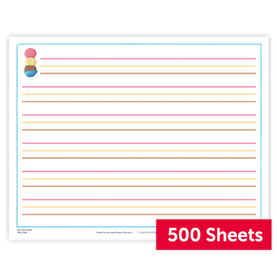 The Superkids Reading Program © 2026 Grade 1 Ice Cream Paper