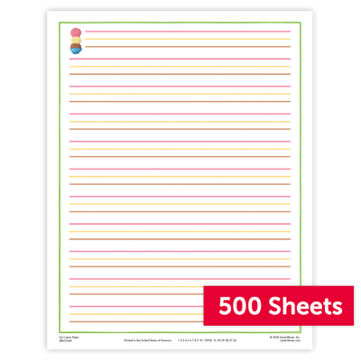 The Superkids Reading Program © 2026 Grade 2 Ice Cream Paper