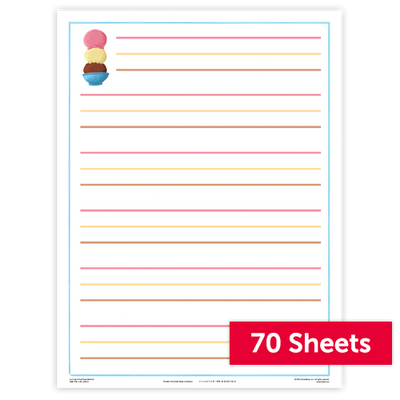 The Superkids Reading Program © 2026 Ice Cream Chart Paper, Vertical