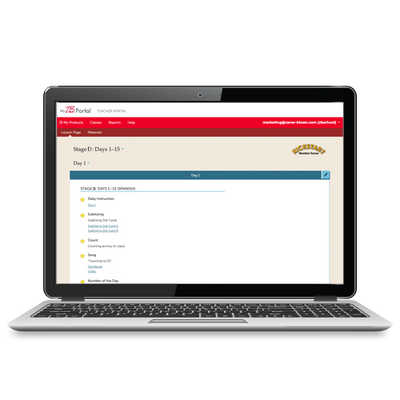 Kickstart: Number Sense en español © 2021 Grades K–3 Skills Stage D MyZBPortal.com Individual License