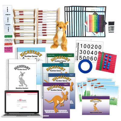 Kickstart: Number Sense © 2021 Grades K–3 Skills Stages A–D Full Intervention Kit