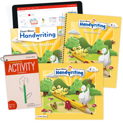 Zaner-Bloser Handwriting © 2025 Grade K Comprehensive Instructional Package Large