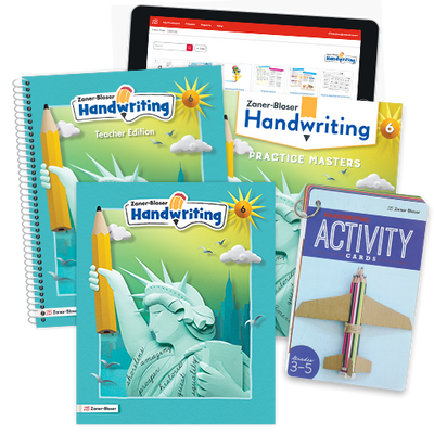 Zaner-Bloser Handwriting © 2025 Grade 6 Comprehensive Instructional Package Large