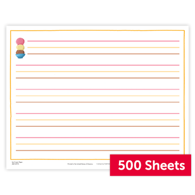 The Superkids Reading Program © 2026 Grade K Ice Cream Paper