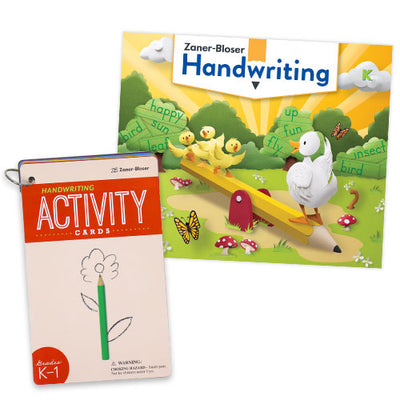 Zaner-Bloser Handwriting © 2020 Grade K Homeschool Student Package  