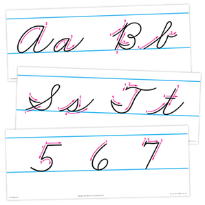 Alphabet Wall Strips Cursive English Grade 5+