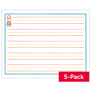 The Superkids Reading Program © 2017 Student White Board With Ice Cream Lines (5-Pack)