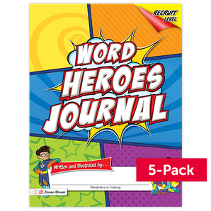 Word Heroes © 2017 Grade K Recruit Journal (5-Pack)