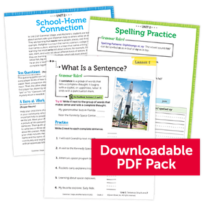 Instant Download Grammar Grade 2 Practice Pack