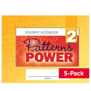 Patterns of Power © 2019 Grade 2 Student Notebook (5-Pack)