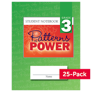Patterns of Power © 2019 Grade 3 Student Notebook (25-Pack)